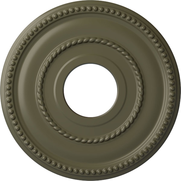 Ekena Millwork Valeriano Ceiling Medallion (Canopies up to 6 1/4"), 12 1/8"OD x 3 5/8"ID x 3/4"P, Painted Turtle CM12VAPTF - main